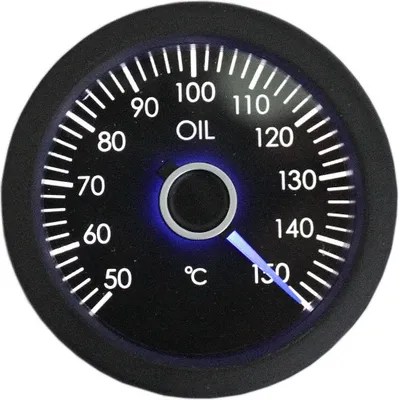 Produktbild von Öltemperaturanzeige 50 - 150 °C Stepper Blaue Nadel Super White LED Stepper Sport Style