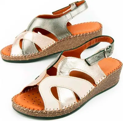 Produktbild von Purapiel Keilsandale Leida Beige