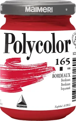 Obrázok produktu pre Maimeri Vynil Polycolor Akrylová farba Bordeaux 165 140 ml 1 ks