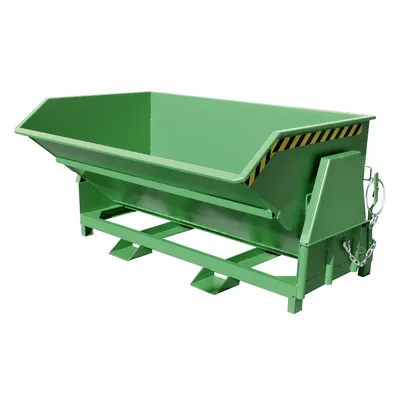 Produktbild von BAUER Kippbehälter - 2.000 l Volumen - 2.000 kg - Abrollmechanismus - resedagrün
