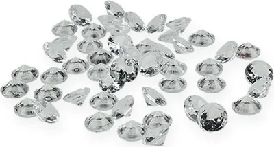 Produktbild von Elegante Deko Diamanten aus Acryl für Hochzeit und Bastelideen, 170 Stück