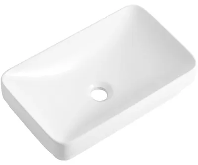 Zdjęcie produktu dla CERANO – Umywalka ceramiczna Kiana – wpuszczana i nablatowa – biała z połyskiem – 50 x 31 cm