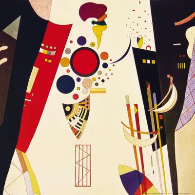 Obrázek produktu pro Wassily Kandinsky Art Print Obraz - Vzájemná dohoda, 1942 (40 x 40 cm)