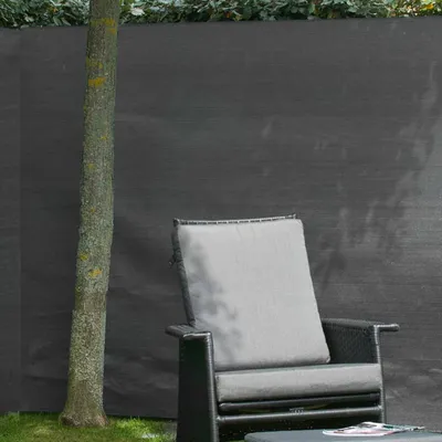 Obrázek produktu pro Přírodní zahradní zástěna PE 1,5 × 5 m antracitová