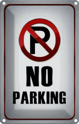 Produktbild von vianmo Blechschild 18x12 cm Parkplatz No Parking Parkplatzschild