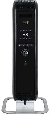 Produktbild von Mill AB- H1000DN BLACK, Öl-Heizlüfter, Drinnen, Flur, Schwarz, Aluminium, Tasten, Drehregler