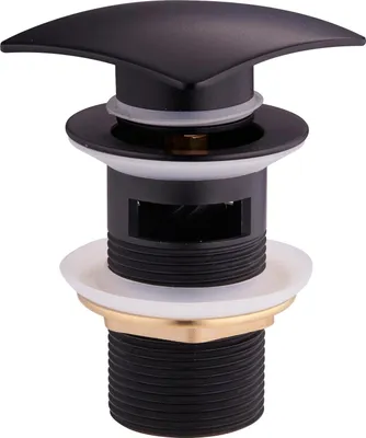 Immagine prodotto di Mexen tappo di scarico clic-clac quadrato con troppopieno, nero - 79926-70