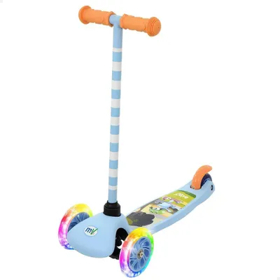 Produktbild von Bluey 77736 With Lights And Brake Tretroller Blau Kinder Blau One Size