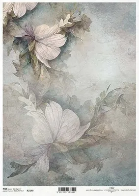 Produktbild von ITD Reispapier Decoupage Bastelpapier Softpapier Serviettentechnik, Blumen, florales Motiv R2149