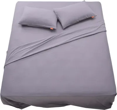Produktbild von Sweetnight Bettwäsche-Set für Einzelbett, 100% Mikrofaser, Bettbezug und Kissenbezüge, Anthrazit, 135 x 190 cm