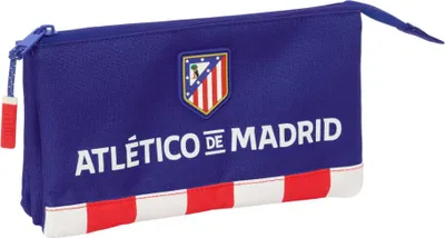 Produktbild von Safta Atletico De Madrid Triple Mäppchen Blau Mann Blau One Size