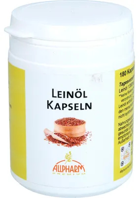 Produktbild von ALLPHARM Leinöl Kapseln, 180 St. Kapseln