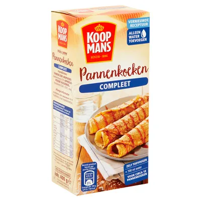 Produktbild von Koopmans Pannenkoeken Pfannkuchen Backmischung Komplett 400g