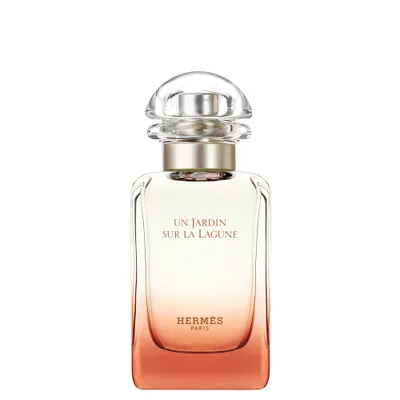 Obrázek produktu pro Hermes Un Jardin sur la Lagune, Unisex, 50 ml, Nedoplnitelná lahvička, Magnoliová, Lilie, Mořský, Dřevo