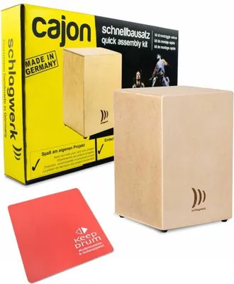 Produktbild von Schlagwerk Cajon Bausatz CBA10S  mit Sitzpad Rot