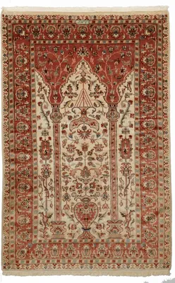 Produktbild von Authentischer orientalischer handgefertigter Seidenteppich JIHANGIR 42