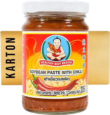 Produktbild von Healthy Boy Sojabohnenpaste mit Chili 12x245g