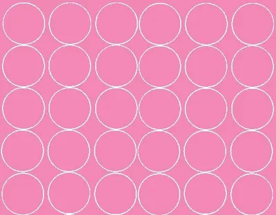 Produktbild von Runde Aufkleber, 7 cm Durchmesser, 30 Stück, rosa glänzend
