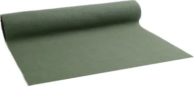 Produktbild von Tischläufer Baumwolle Jute eukalyptus grün 5m