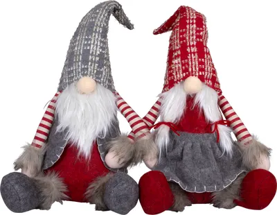 Produktbild von Wichtel 30cm (48cm)2er Set Dekofigur Weihnachten