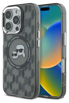 A Karl Lagerfeld iPhone case is shown next to an iPhone.