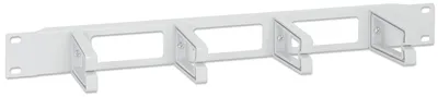 Produktbild von Intellinet Kabelmanagement für 19"-Schränke, 1 HE, 4 große Kunststoffringe, grau, Kabelmanagementtafel, Kunststoff, Stahl, Grau, 1 Stück(e)