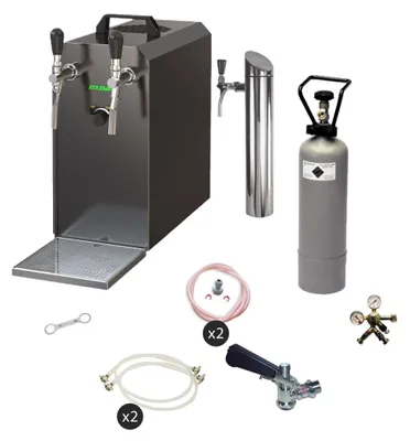 Immagine prodotto di Impianto Spillatura Birra Sottotavolo Kit Completo STREAM 50, Raffreddatore a Secco 2 Vie, fino a 55 l/h, per Fusti Tipo G