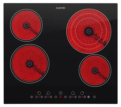 Obrázok produktu pre Klarstein, sklokeramická varná doska, vstavaná varná doska so 4 varnými platňami, elektrická varná doska 6500 W, moderná sklokeramická varná doska, sklokeramická varná doska so 4 varnými platňami, vstavaná sklokeramická varná doska