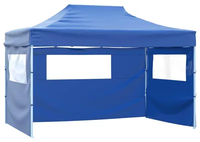Image de Tente de fête Bleu 291 x 431 x 315 cm Tissu Oxford
