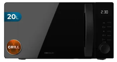 Produktbild von Cecotec Proclean 5105 Mikrowelle mit Grill, Schwarz, 700 W, 20 l, 3DWave-Technologie, Grill, 5 Leistungsstufen