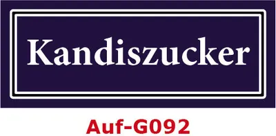 Produktbild von 150 Stück Gewürzaufkleber Kandiszucker 40x16mm Gewürzetiketten Sticker Lebensmittel (Auf-G092)