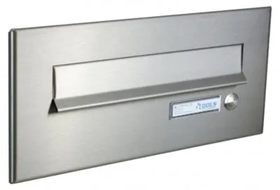 Produktbild von CD-26 Edelstahl Briefkasten Frontplatte mit Klingel (160x310 mm)