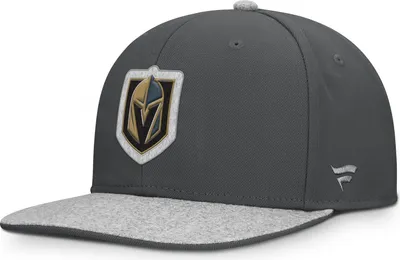 Produktbild von Herren-Kappe der Vegas Golden Knights (NHL) aus Lodenstoff, strukturiert, verstellbar, flacher Schirm