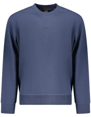 Produktbild von Blaues Herren Sweatshirt ohne Reißverschluss - Rundhals & Druckdesign