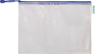 Obrázek produktu pro Kapsa na zip PVC modrá A4 330x240mm PU=5x8 kusů