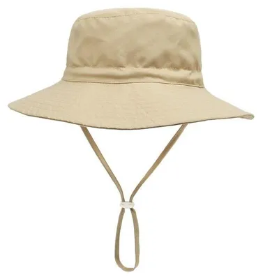 Immagine prodotto di Cappello e visiera parasole per bambini, protezione UV UPF 50+ e ampio sottogola, cappello estivo parasole con sottogola regolabile, cappello da spiaggia per bambine e bambini (M: 52-54 cm) - Khaki