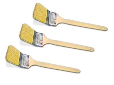Produktbild von 24x Heizkörperpinsel 25mm Pinsel Eckenpinsel Flachpinsel Malerpinsel