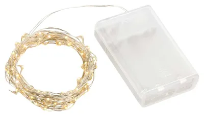 Produktbild von Lex Light Micro LED Lichterkette Batterie 4,95m 100 LEDs warmweiß innen