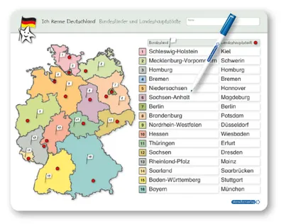 Produktbild von Ich kenne Deutschland - Bundesländer und Landeshauptstädte