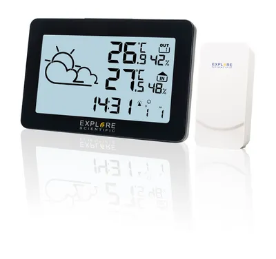 Immagine prodotto di Explore Scientific WSH4002 Sveglia Sveglia digitale nera