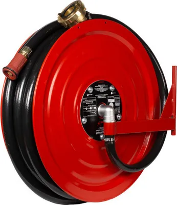Produktbild von Schlauchhaspel Set f. Wandhydrant 30m 1" formstabiler Schlauch + Haspel + Anschluss, rechts