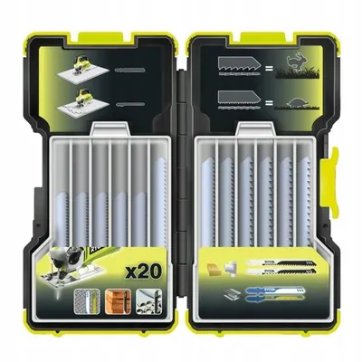 Immagine prodotto di Armadietto 20 Foil Puzzle RYOBI OnePlus in legno e metallo colorato 75-100 mm RAK20JB