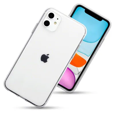 Productafbeelding van MobyDefend Hoesje - Geschikt voor iPhone 11 - Transparante TPU Backcover - Volledig Doorzichtig