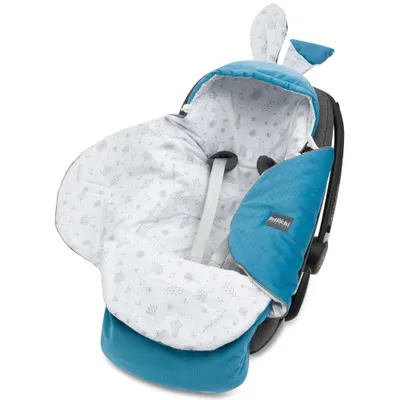 Immagine prodotto di Bellochi Coperta universale per seggiolino e ala per neonati AutoSitz Angolo in cotone e ad esempio - ocean dream