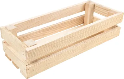 Obrázok produktu pre Creative Deco Malá drevená debna Prírodná mini debna na víno | 34 x 14 x 9 cm | Krabica na ovocie Darčeková krabica Hamper Storage Box