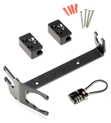 Imagen del producto de Soporte para varilla de aire JUICE BOOSTER 3 (color antracita, con soporte en forma de U y cerradura de seguridad)