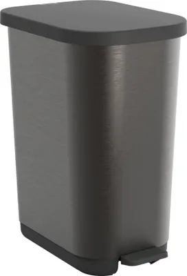 Zdjęcie produktu dla Rotho kosz na śmieci 35 L RIBO - Kosz pedałowy odporny na zapachy - Kosz na śmieci 40,0 x 28,5 x 51,3 cm - Kosz na śmieci z miękkim zamknięciem - Kosz pedałowy