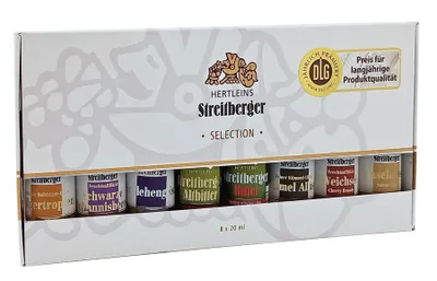 Produktbild von Streitberger Tasting-Set Auswahl der Besten | 8 verschiedene fränkische Spirituosen zum Probieren oder als Mitbringsel | 8 mal 2 cl.