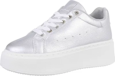 Produktbild von Ital-Design Damen Freizeitschuhe  Lederoptik Sneakers Low 87531723 Silber Gr.  41