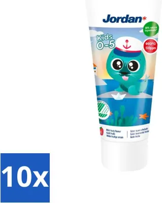Produktbild von Jordan Zahnpasta Kinder 0-5 Jahre 50 ml - Vorteilspack - 10 Stücke